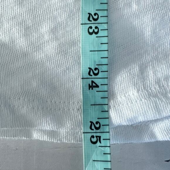 ATM Short Sleeve Slub Knit V-Neck Tee Shirt Size Medium White - Picture 8 of 10